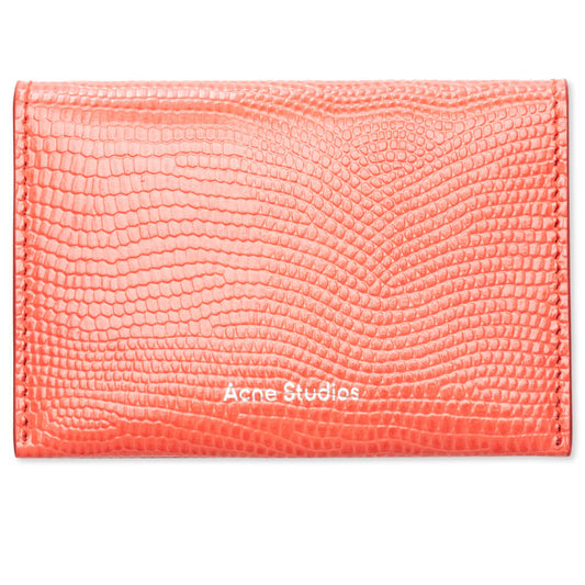 Leather Card Case - Bright Red