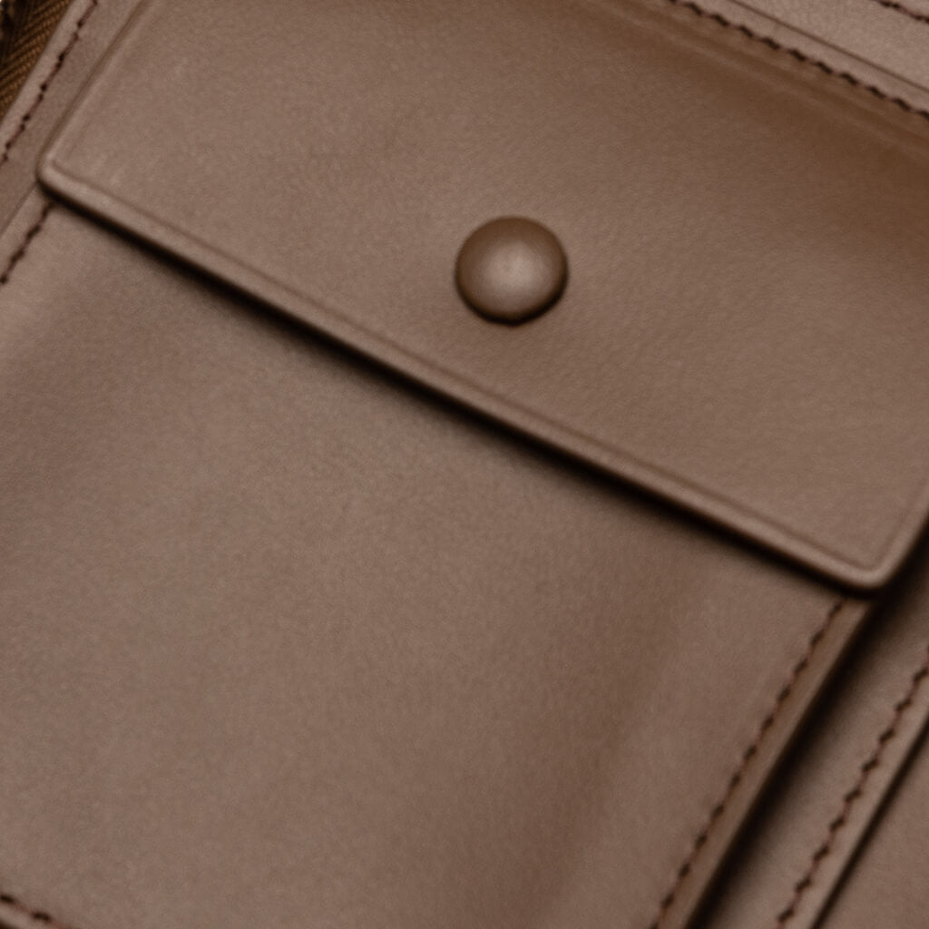 Zipped Wallet - Camel Brown