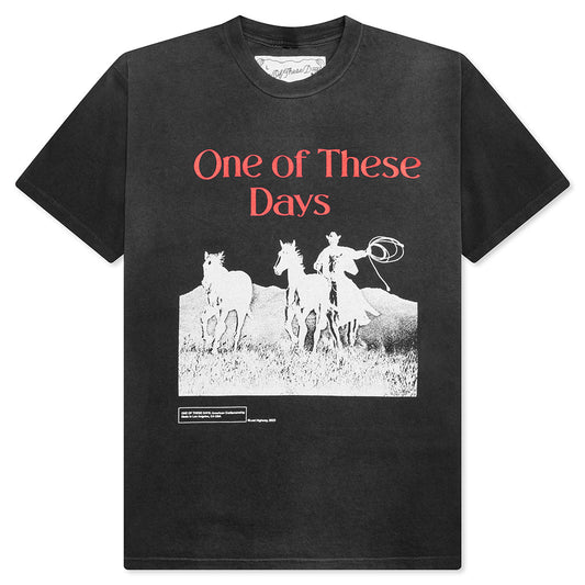 Across the Plains T-Shirt - Sun Faded Black