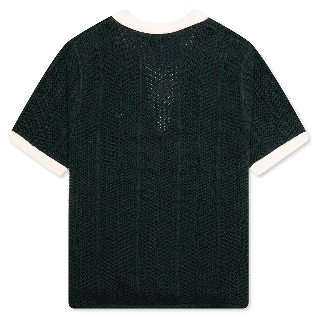 adidas Originals x CLOT Knit Polo by Edison Chen - Green Night
