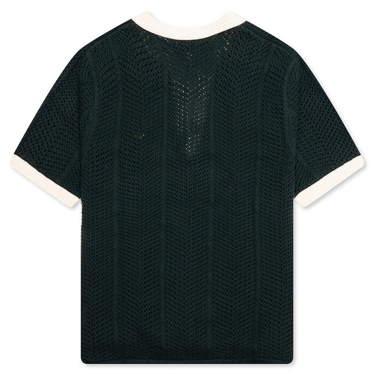adidas Originals x CLOT Knit Polo by Edison Chen - Green Night