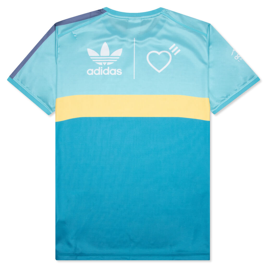 adidas Originals x Human Made Graphic Tee - Light Aqua