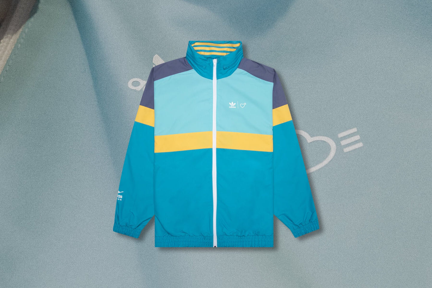 adidas Originals x Human Made Windbreaker - Light Aqua