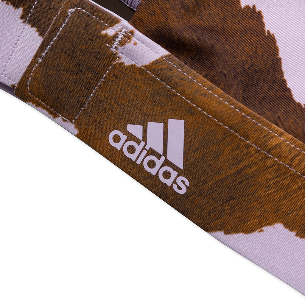 adidas Originals x Ivy Park Cut Out Bra - AOP Cow Hide/Purple