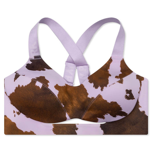 adidas Originals x Ivy Park Cut Out Bra - AOP Cow Hide/Purple
