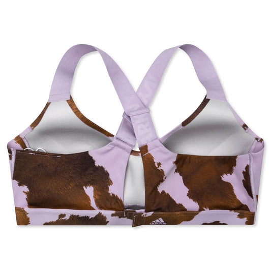 adidas Originals x Ivy Park Cut Out Bra - AOP Cow Hide/Purple