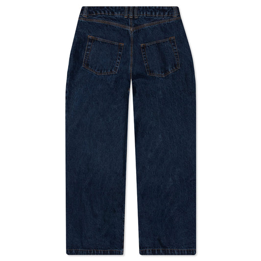 adidas Originals x Ivy Park Denim Snap Pants - Dark Denim