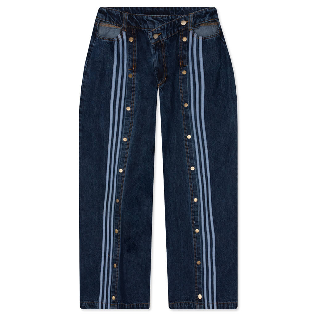 adidas Originals x Ivy Park Denim Snap Pants - Dark Denim