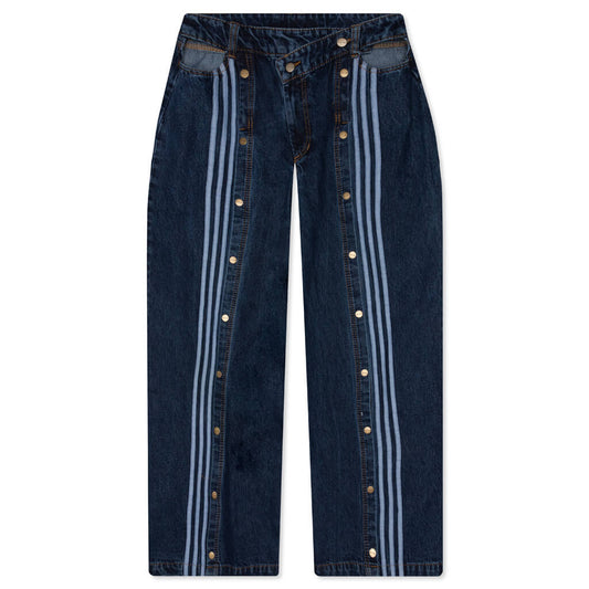 adidas Originals x Ivy Park Denim Snap Pants - Dark Denim