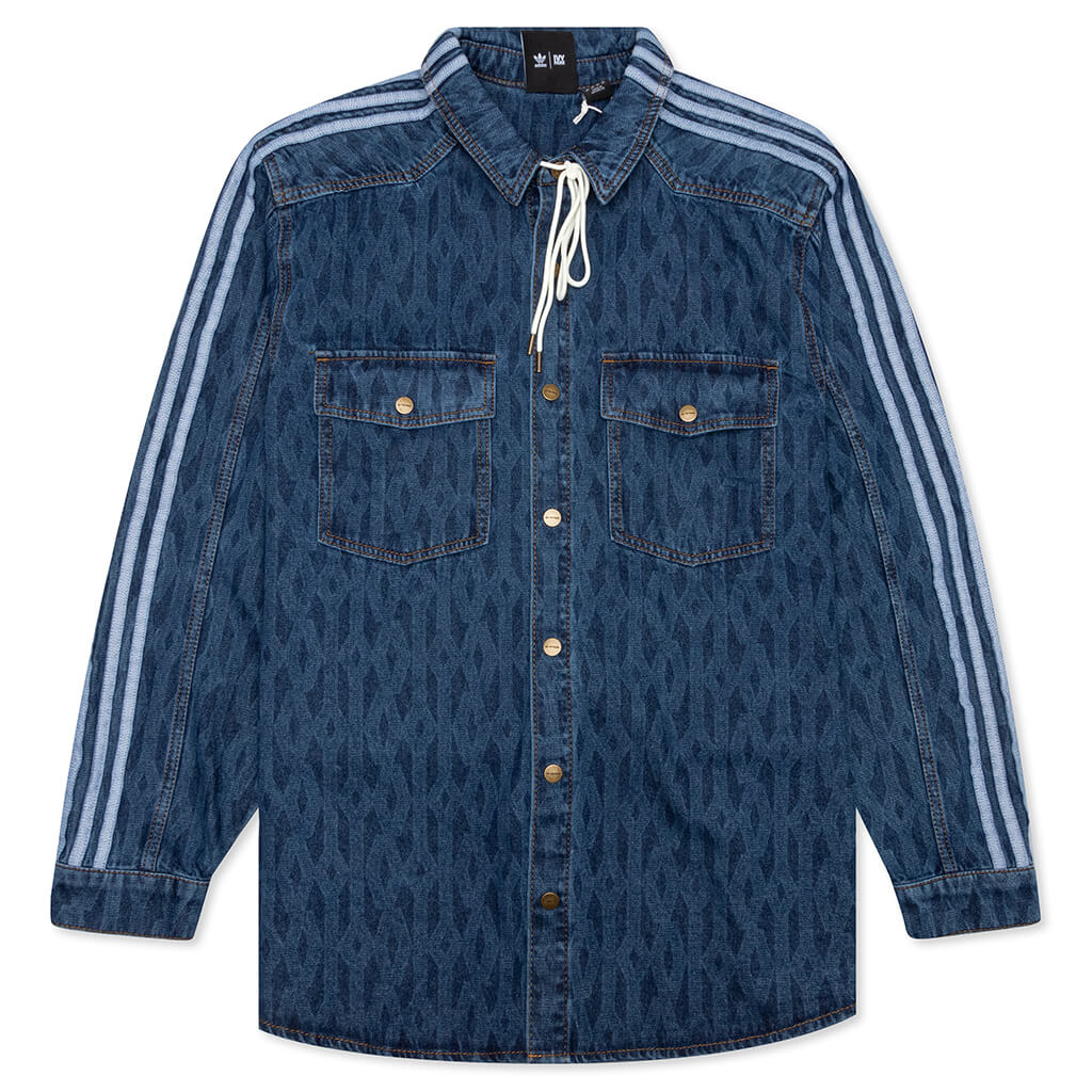 adidas Originals x Ivy Park MNG Denim Shirt - Dark Denim