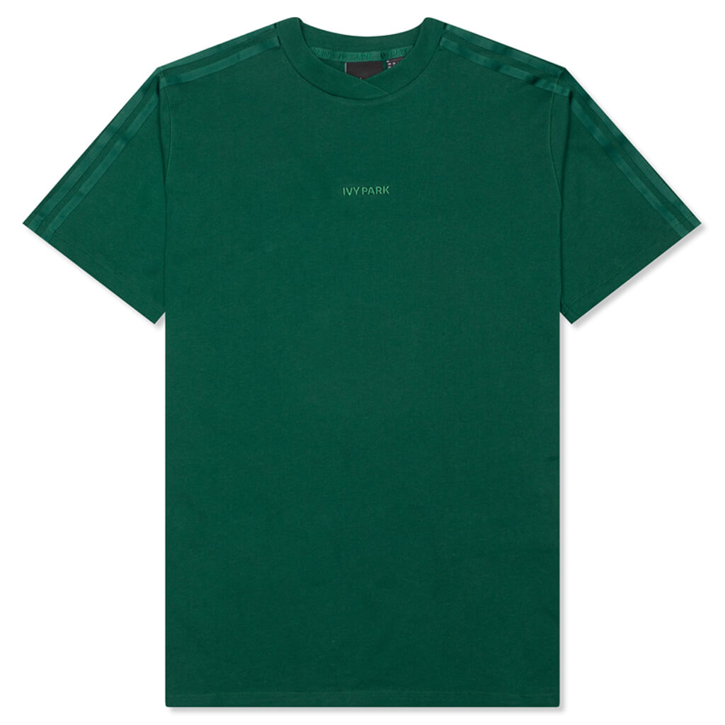 adidas Originals x Ivy Park 4All 3 Stripe Tee - Dark Green