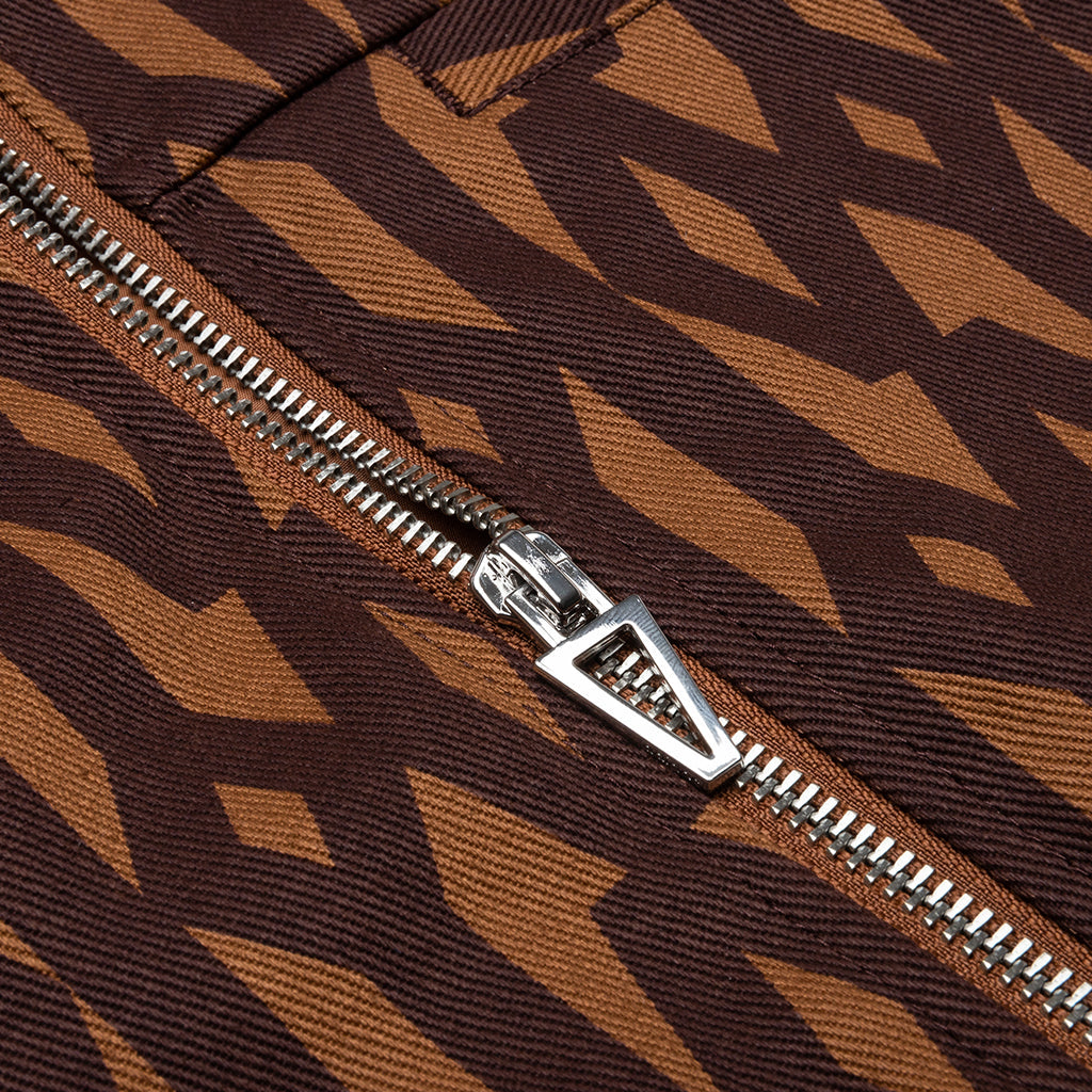 adidas Originals x Ivy Park Crop Monogram Jacket - Wild Brown/Night Red