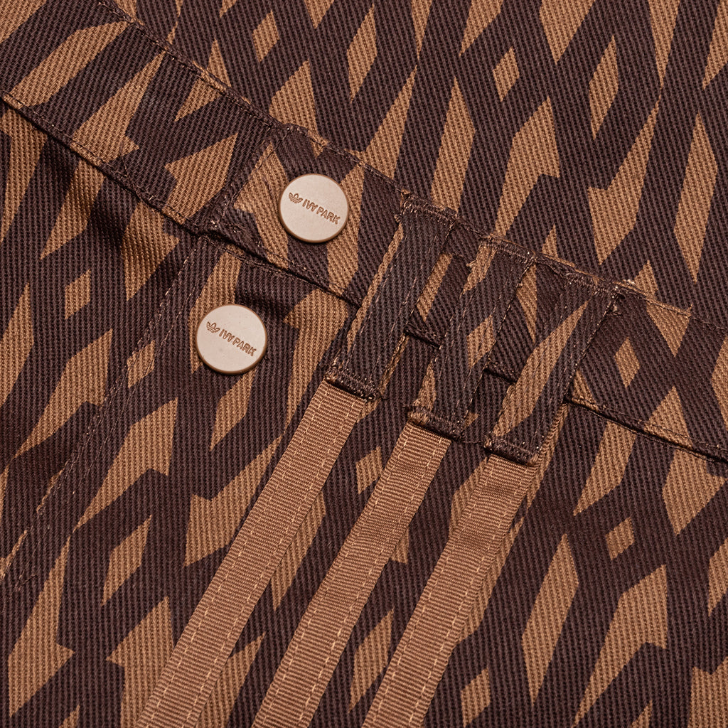 adidas Originals x Ivy Park Monogram Skirt - Wild Brown/Night Red