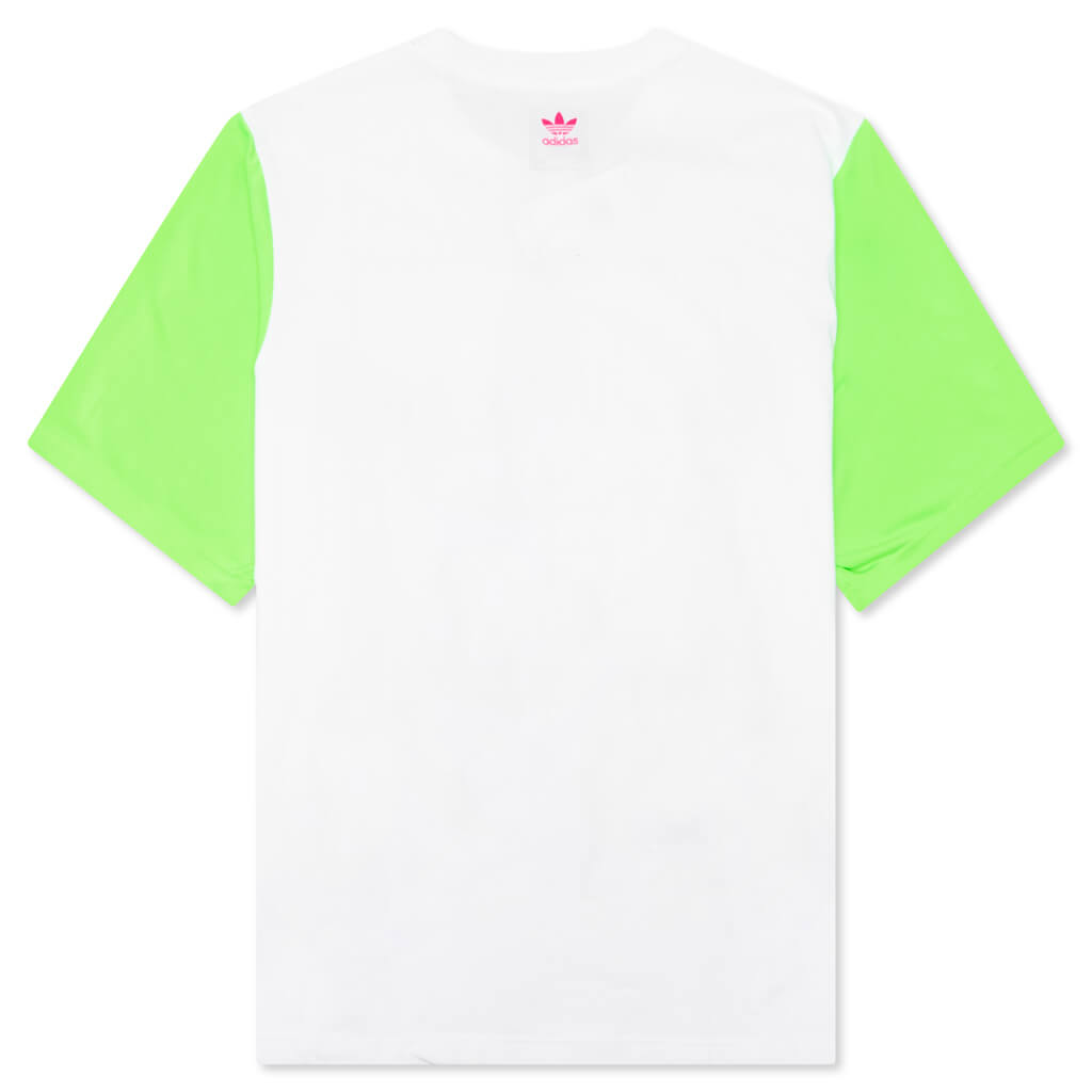 adidas Originals x Jeremy Scott Tee - White/Solar Green