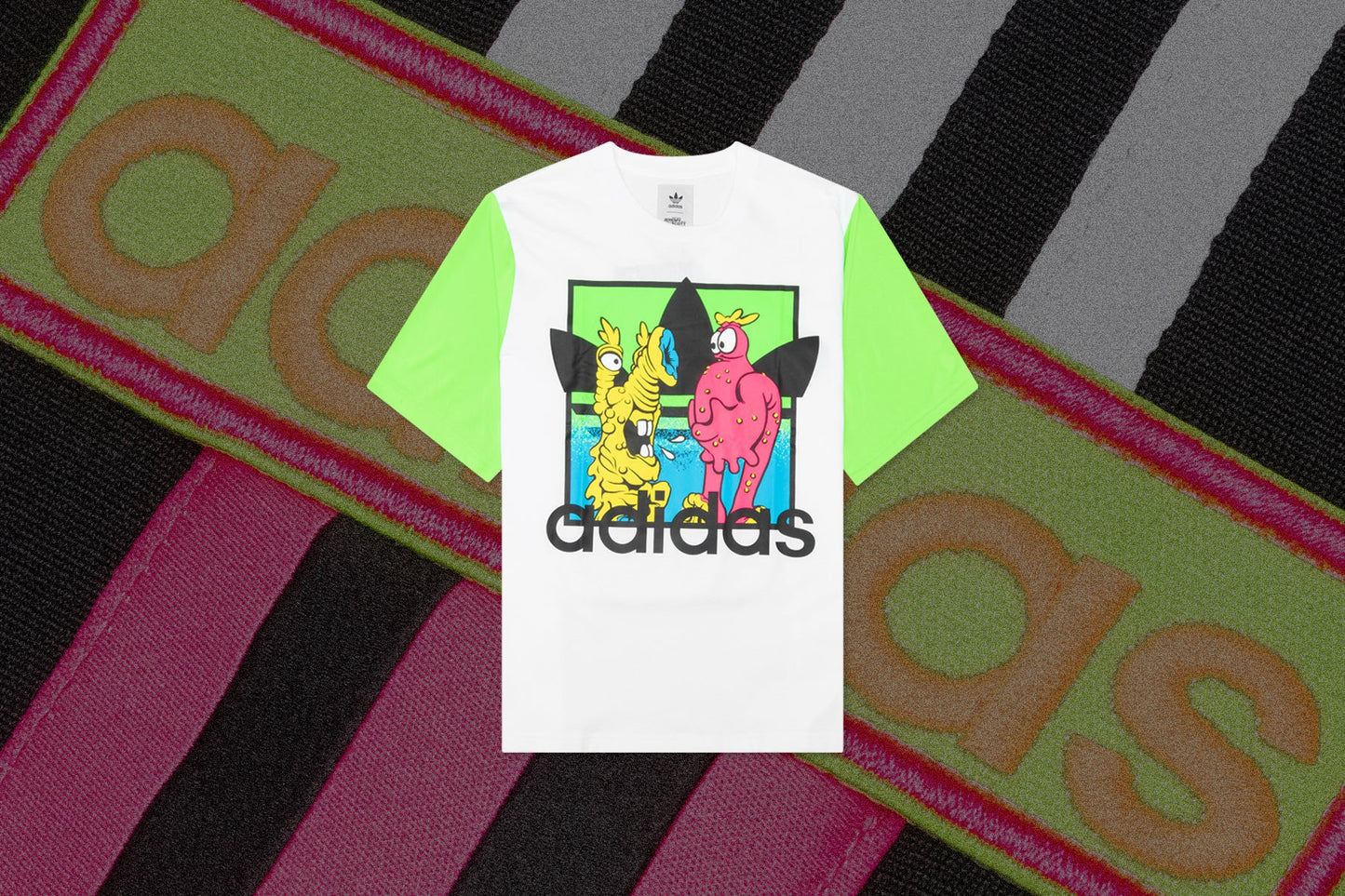 adidas Originals x Jeremy Scott Tee - White/Solar Green