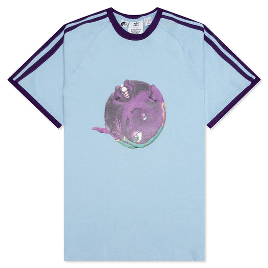 adidas Originals x Kerwin Frost Ringer Tee - Clear Sky
