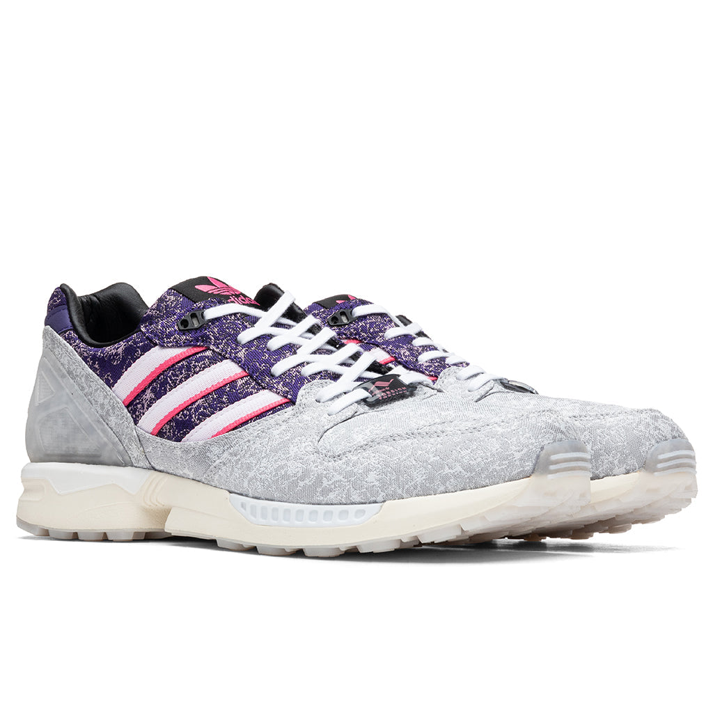 adidas Originals x Vieux Lyon V-ZX 8000 - Silver Metallic/Semi Solar Pink