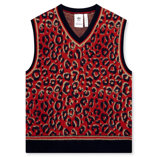 adidas Originals x Wales Bonner Knit Vest - Collegiate Navy/Magic Beige/Better Scarlet