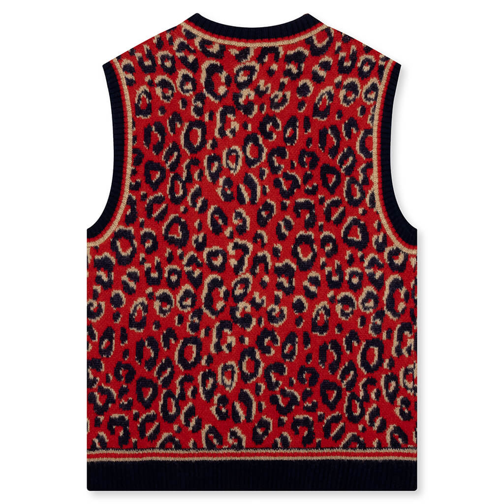 adidas Originals x Wales Bonner Knit Vest - Collegiate Navy/Magic Beige/Better Scarlet