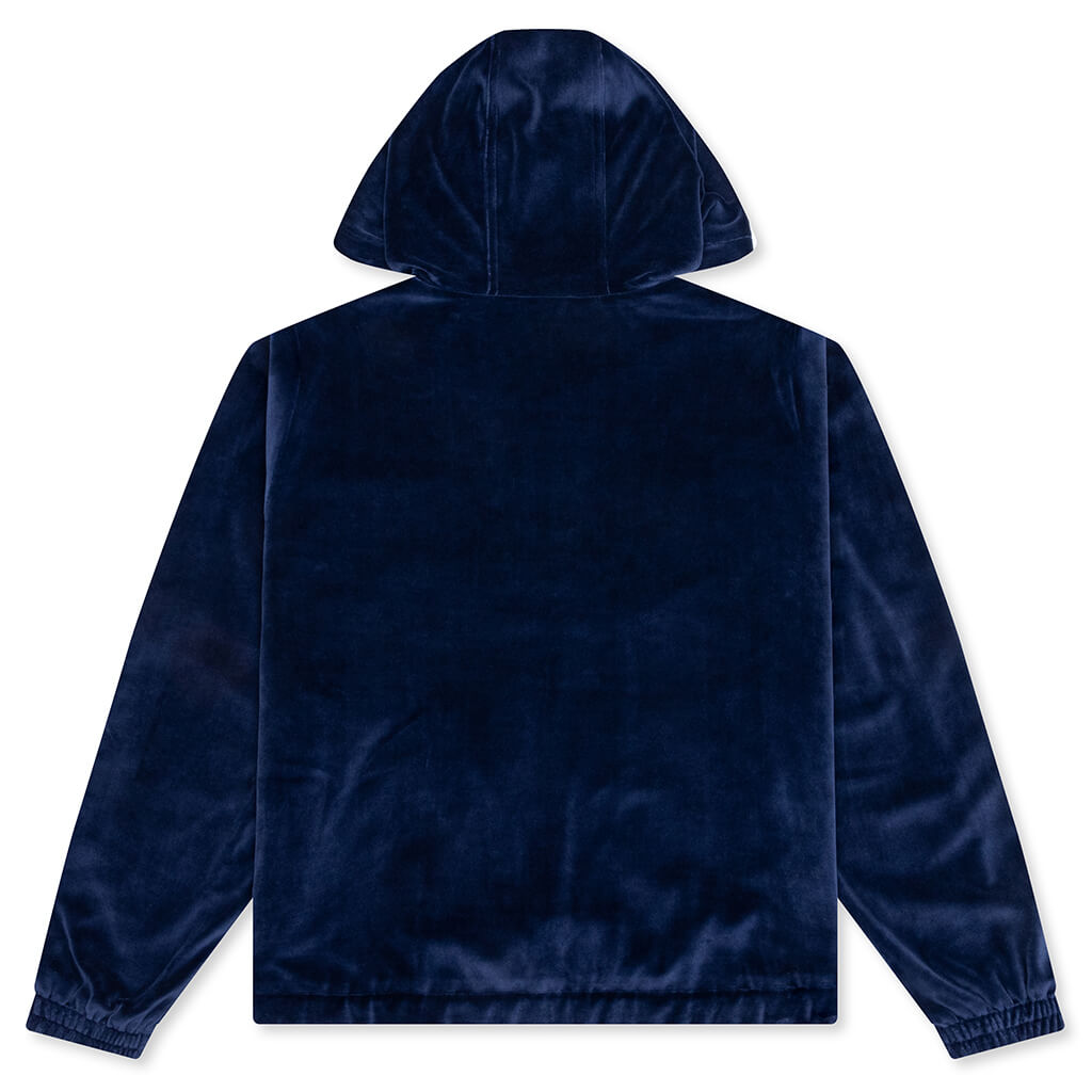 adidas Originals x Wales Bonner Velour Track Jacket - Collegiate Navy