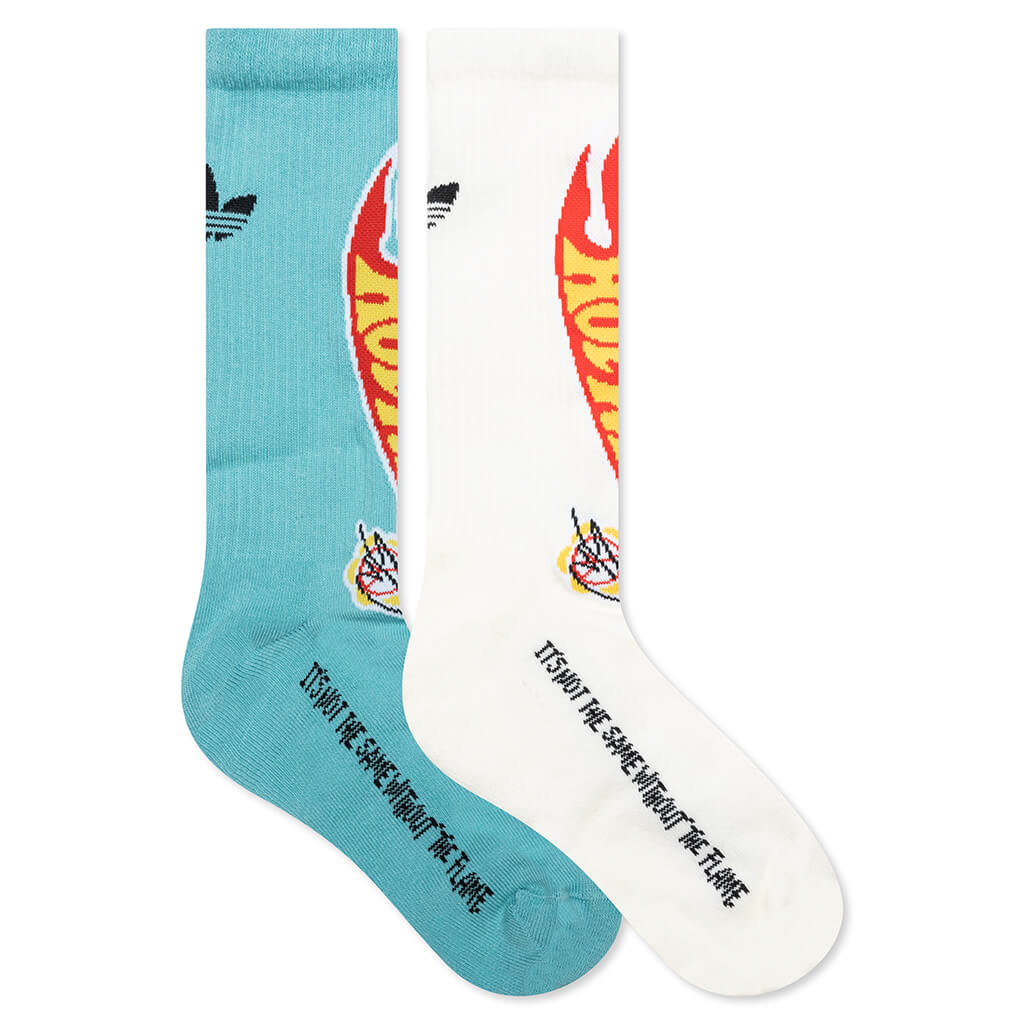 adidas Originals x Sean Wotherspoon x Hot Wheels Crew Sock - Minton/White