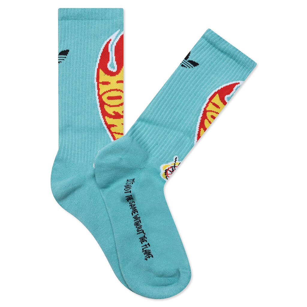 adidas Originals x Sean Wotherspoon x Hot Wheels Crew Sock - Minton/White