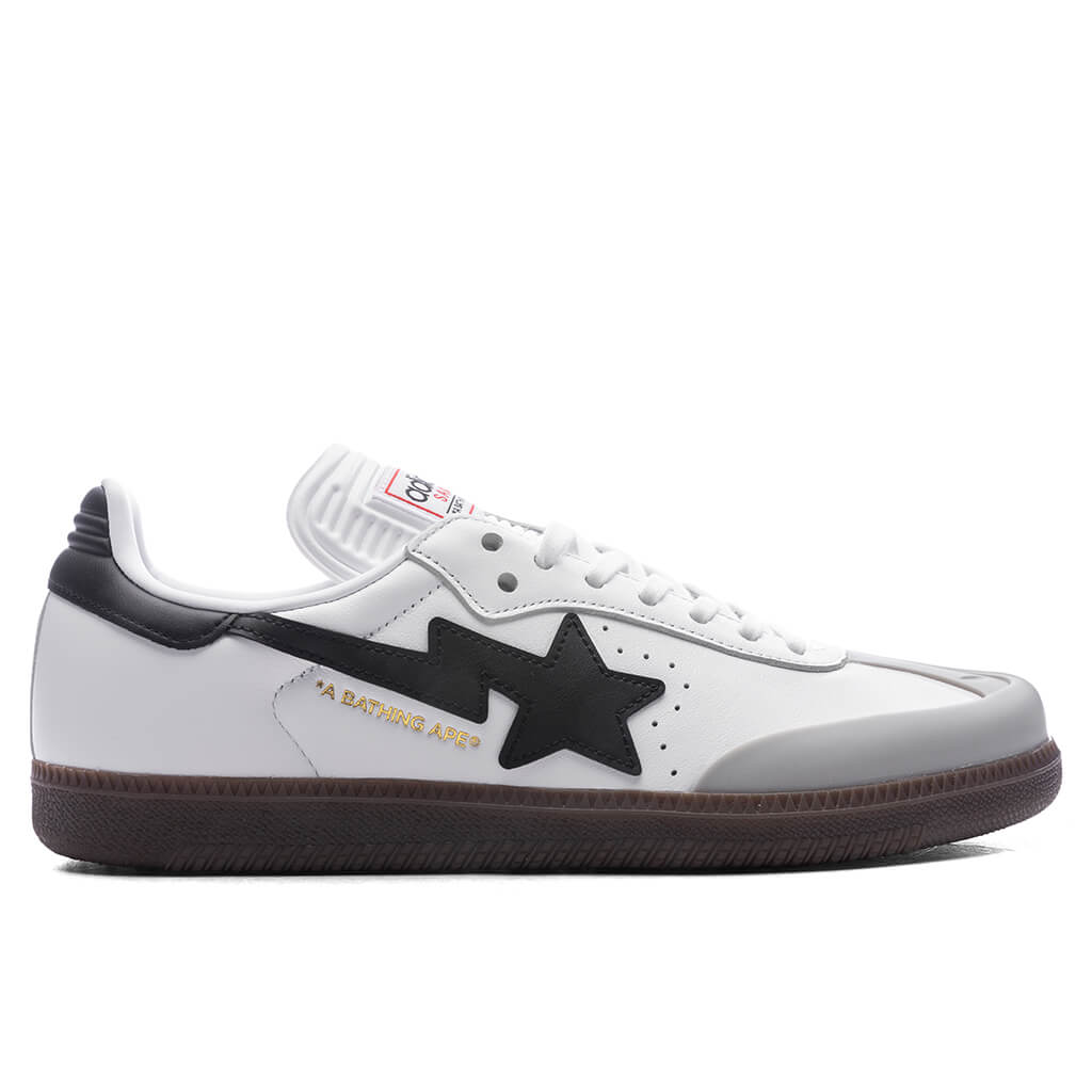 adidas Originals x BAPE Samba - Cloud White/Core Black/Gum