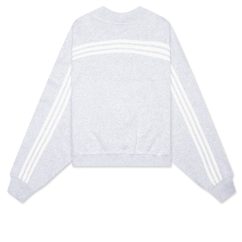 adidas Originals x Bad Bunny Heavy Crew Neck & Hooded Balaclava Sweatshirt - Light Grey Heather