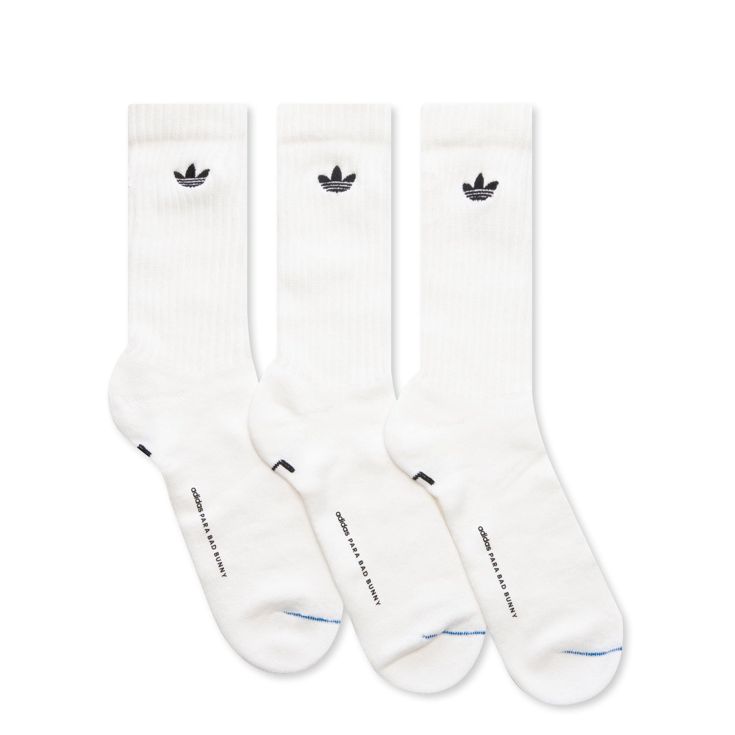 adidas Originals x Bad Bunny Crew Sock 3 Pack - Crew White