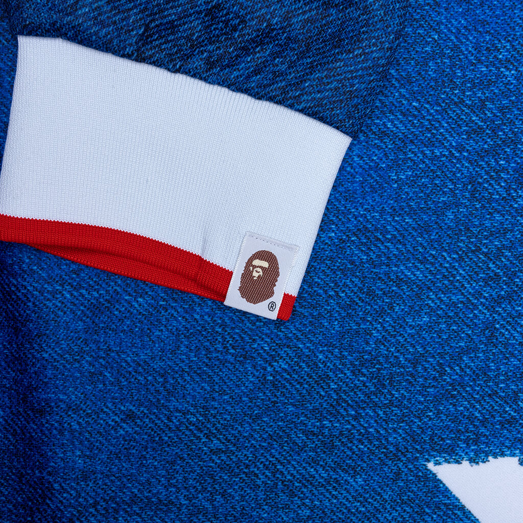 adidas Originals x BAPE L/S Star Jersey - Medium Blue Denim