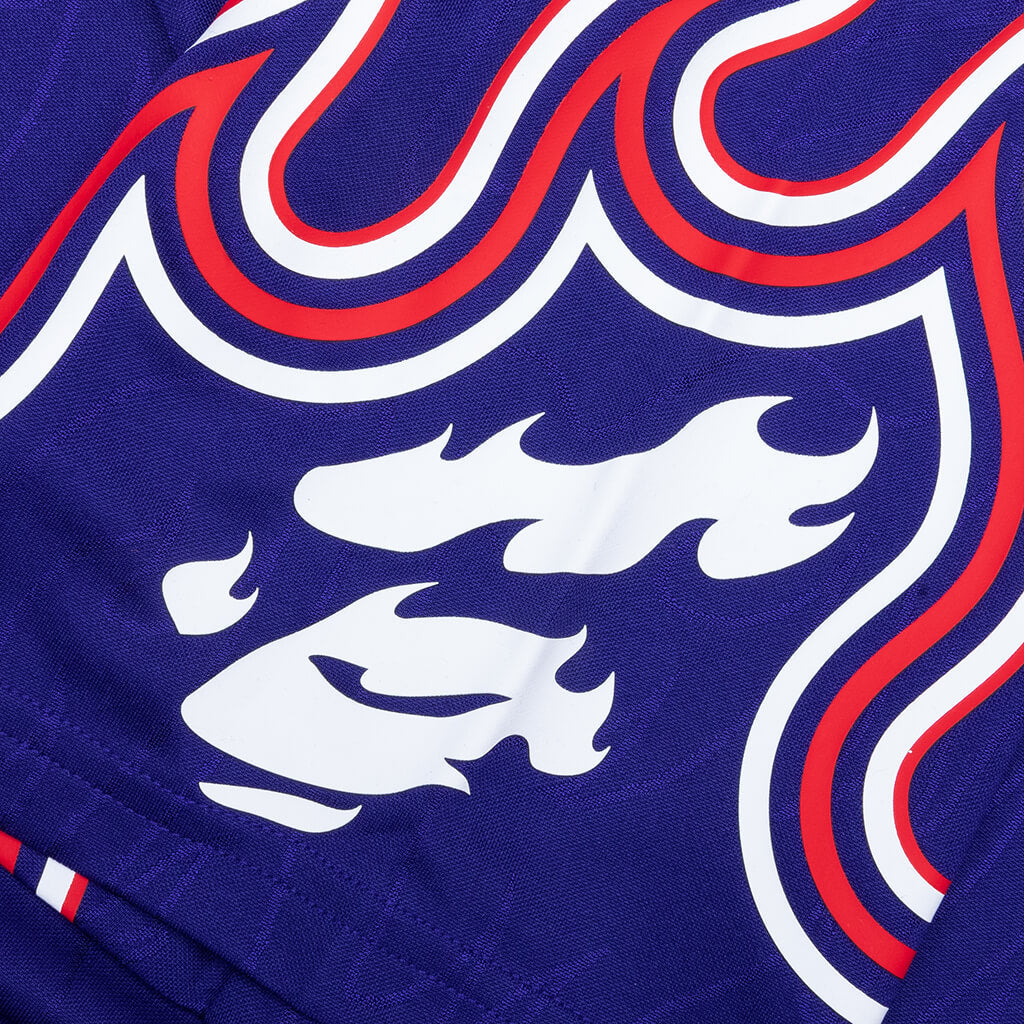 adidas Originals x BAPE S/S Flame Jersey - Japan Blue