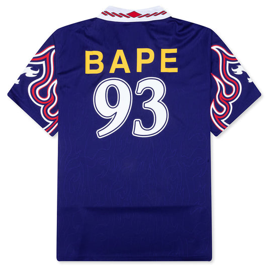 adidas Originals x BAPE S/S Flame Jersey - Japan Blue