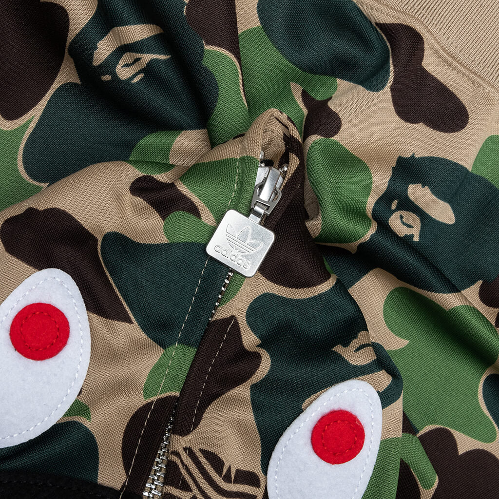 adidas Originals x BAPE Shark Track Hoodie - Crew Green