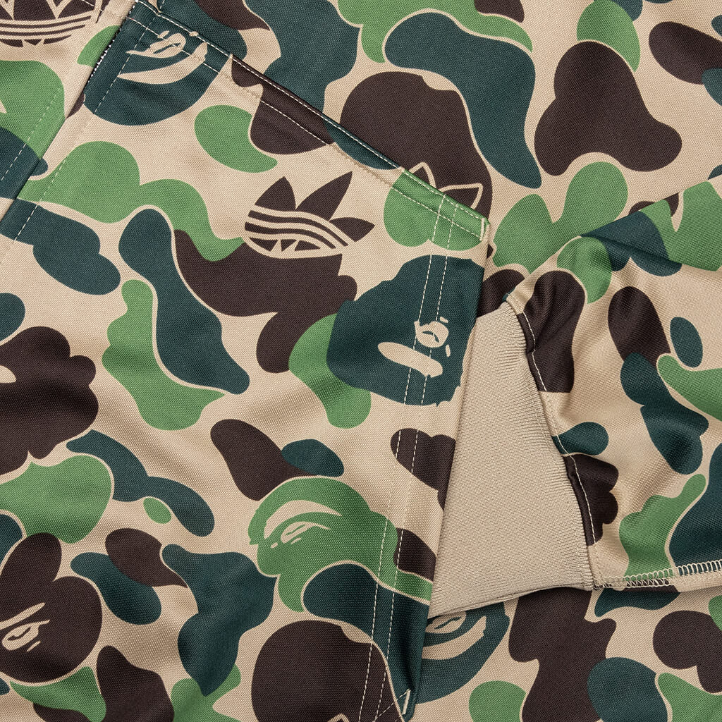 adidas Originals x BAPE Shark Track Hoodie - Crew Green