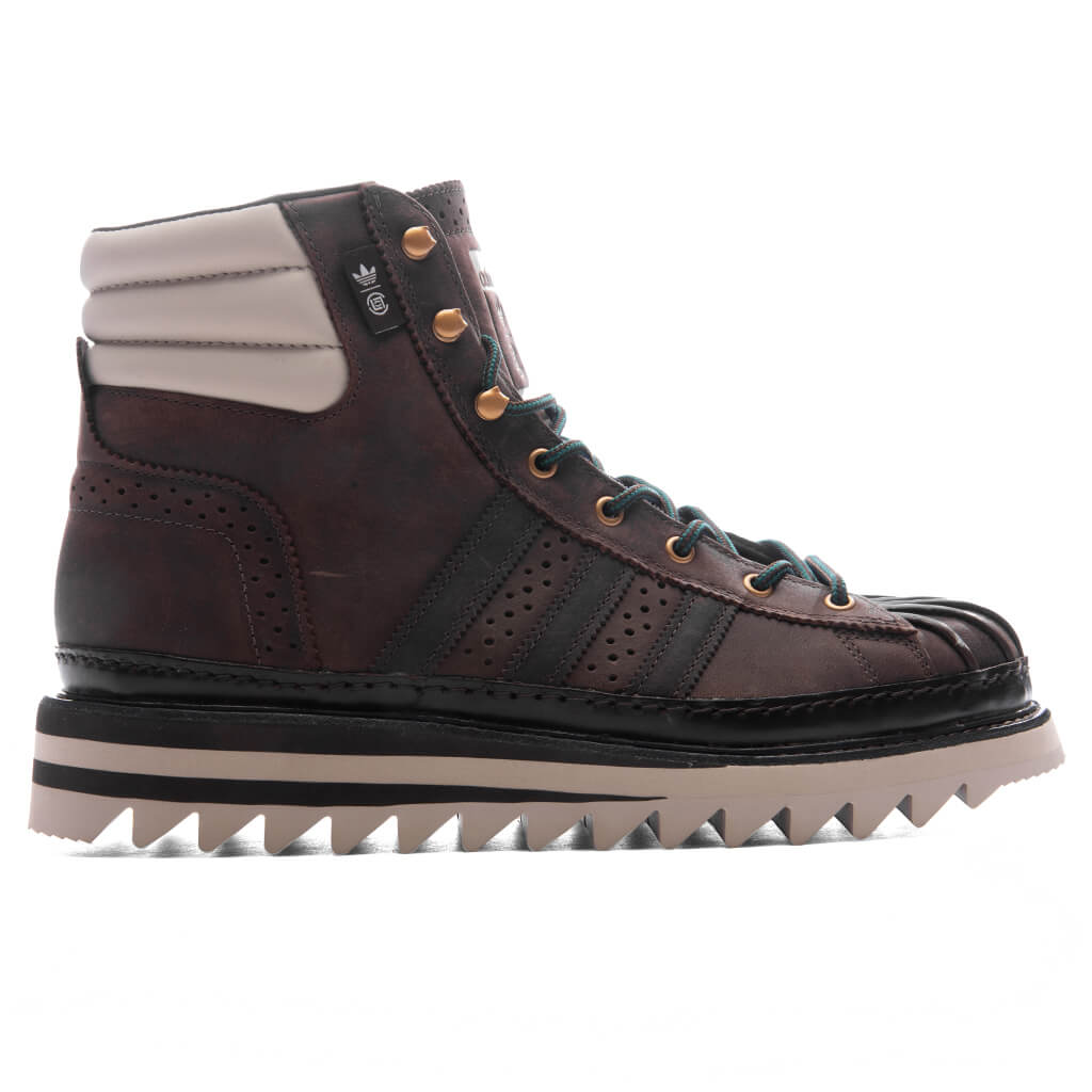 adidas Originals x CLOT Pro Model By Edison Chen - Dark Brown/Wonder Beige
