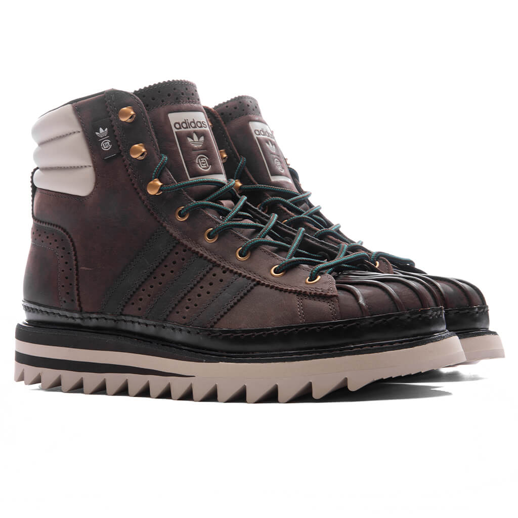adidas Originals x CLOT Pro Model By Edison Chen - Dark Brown/Wonder Beige