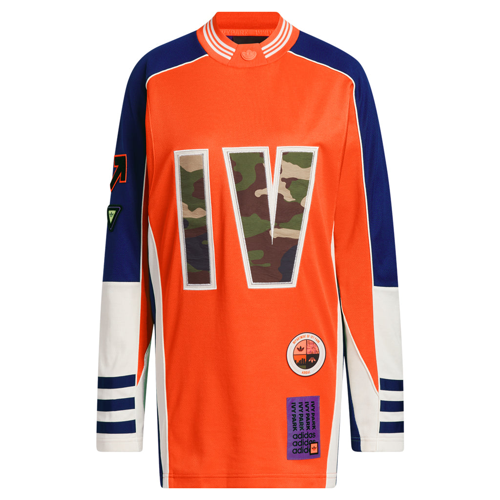 adidas Originals x Ivy Park Jersey Top - Solar Orange/Legacy Indigo