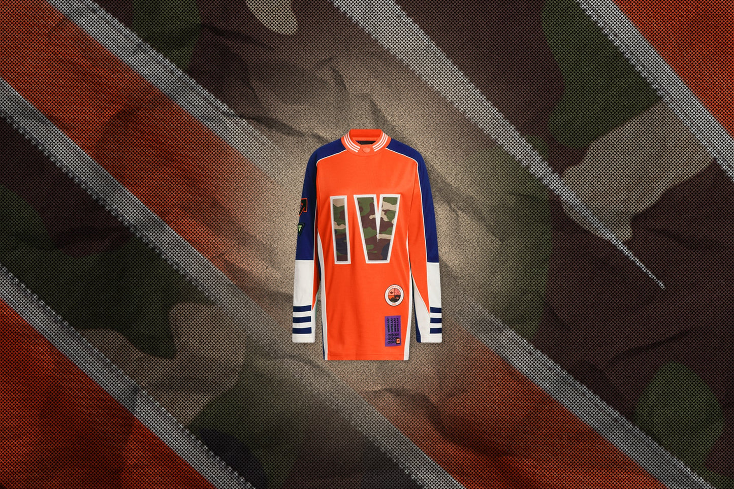 adidas Originals x Ivy Park Jersey Top - Solar Orange/Legacy Indigo