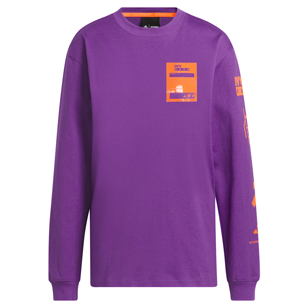 adidas Originals x Ivy Park L/S Graphic Tee - Active Purple