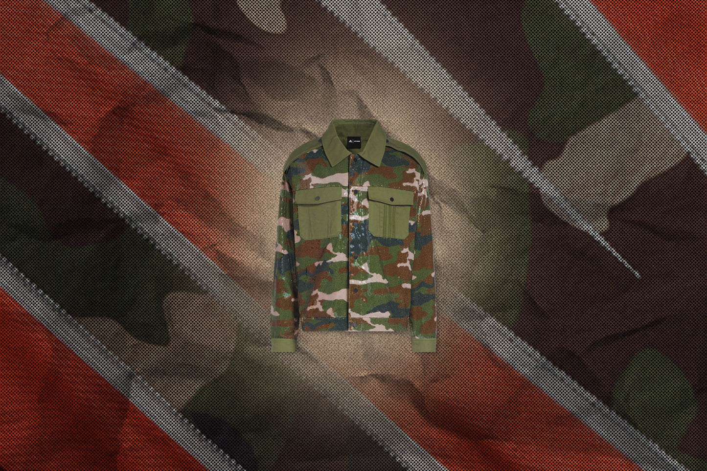 adidas Originals x Ivy Park Sequin Jacket - All Over Print Camo
