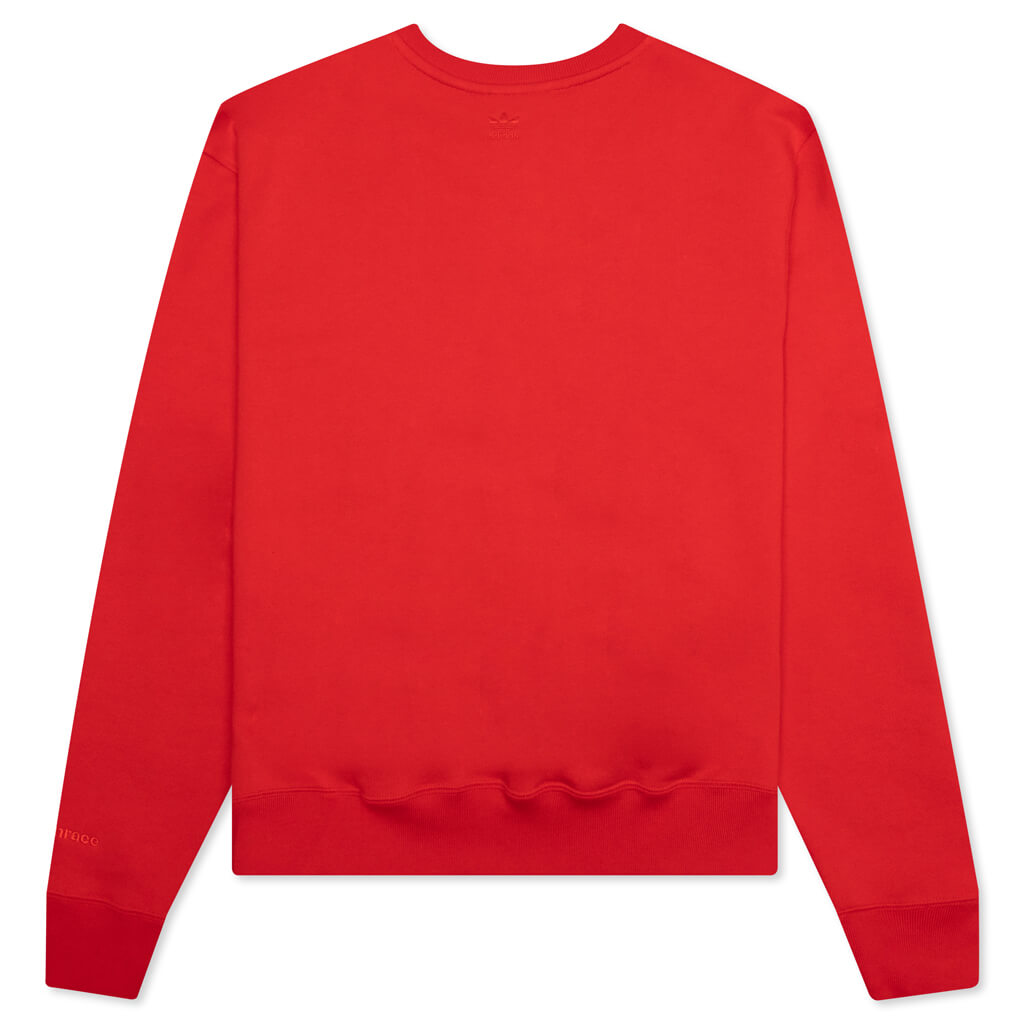 adidas Originals x Pharrell Williams Basics Crew - Vivid Red