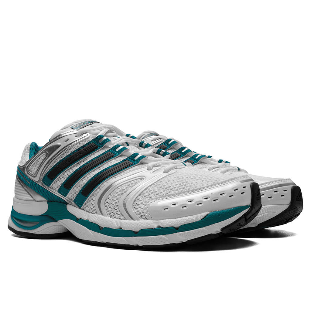 adidas Originals x Sporty & Rich Adistar Control 5 - White/Carbon/Pure Teal