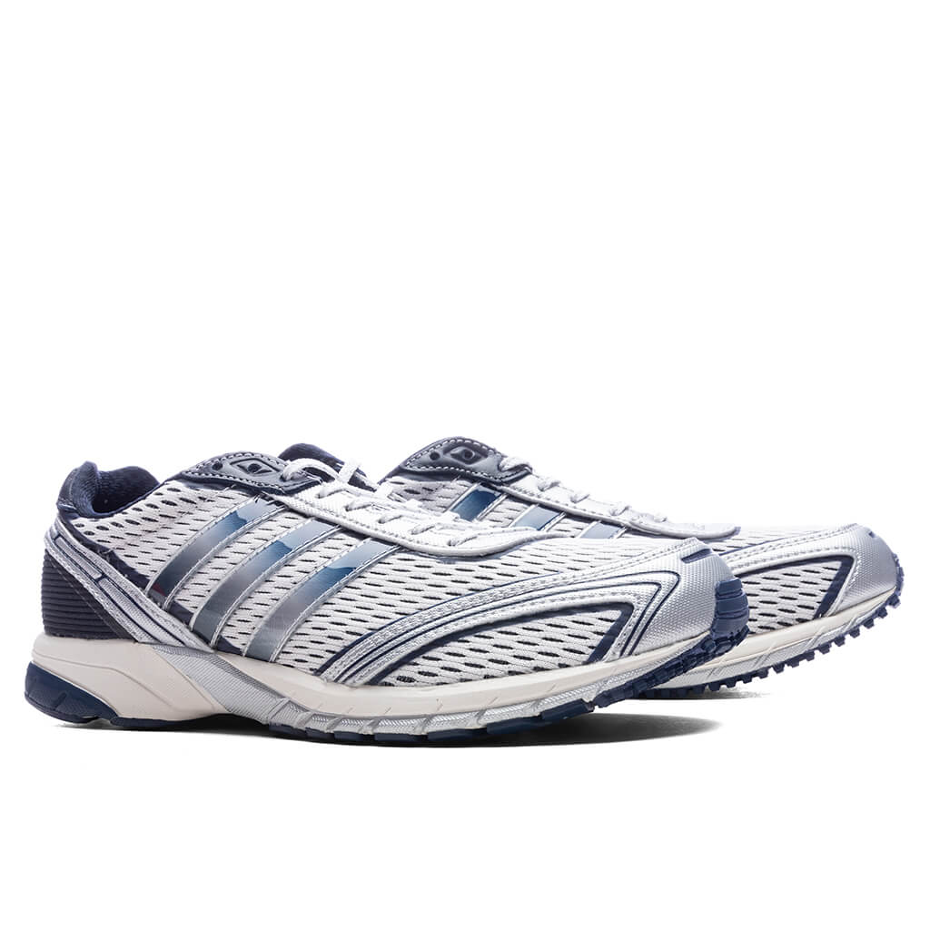adidas Originals x Sporty & Rich Women's Adizero Adios - Cloud White/Collegiate Navy/Cloud White