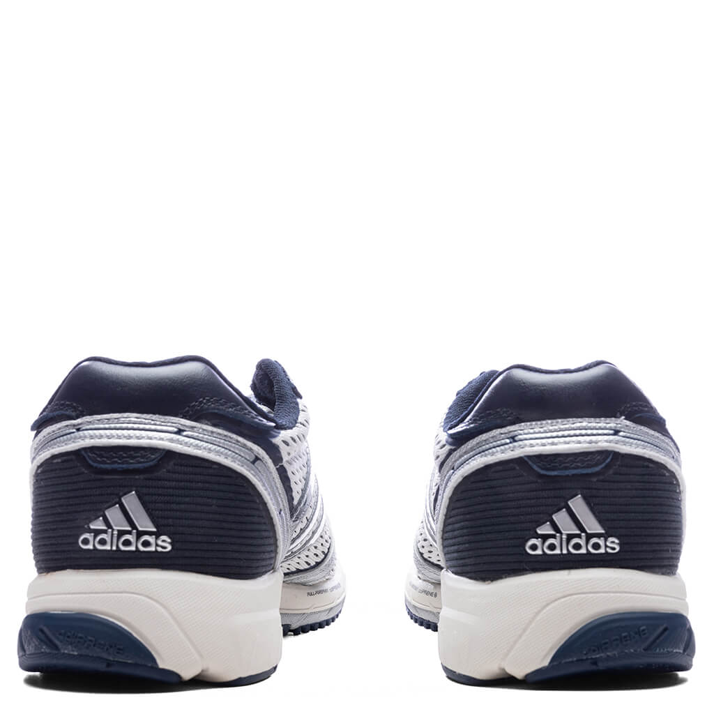 adidas Originals x Sporty & Rich Women's Adizero Adios - Cloud White/Collegiate Navy/Cloud White
