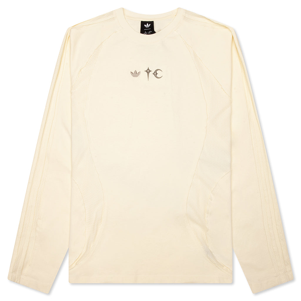 adidas Originals x Thug Club L/S T-Shirt - Cream White
