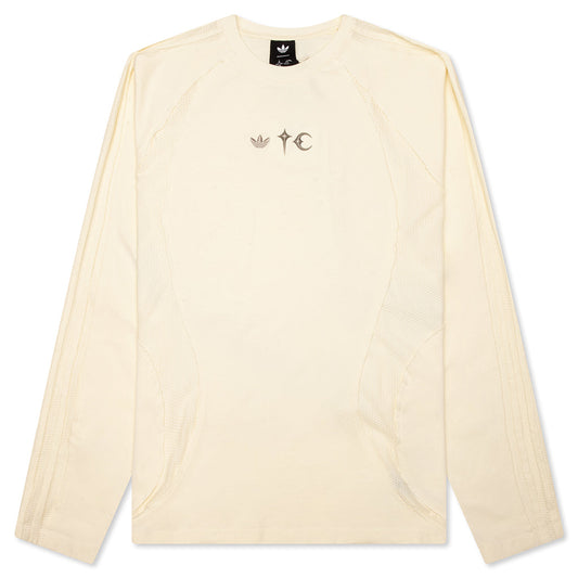 adidas Originals x Thug Club L/S T-Shirt - Cream White