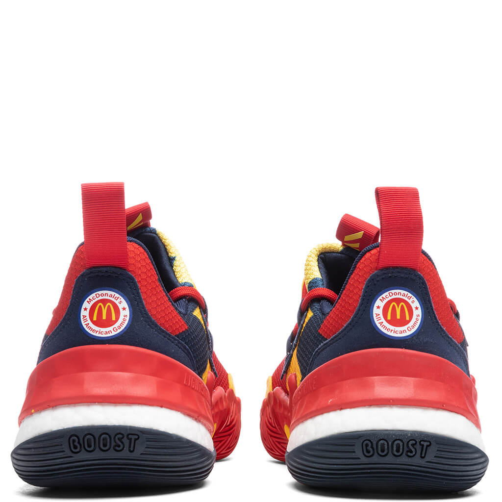 adidas Originals x Trae Young 1 MCAAG - Solid Red/Bold Gold/Navy Blue