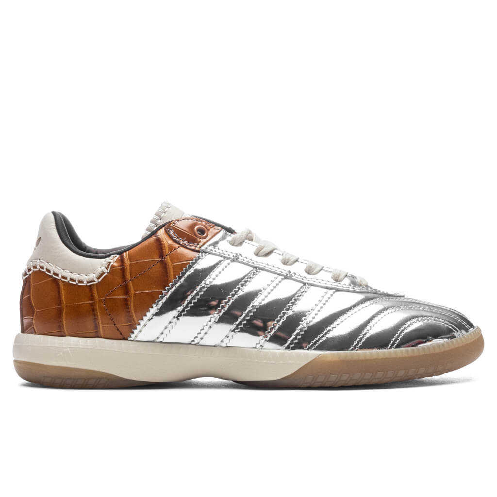 adidas Originals x Wales Bonner Samba Metallic - Silver Metal/Silver Metal/Easy Yellow