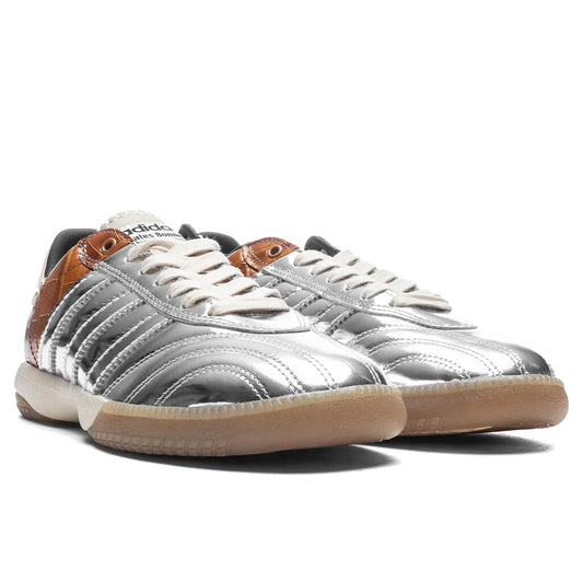 adidas Originals x Wales Bonner Samba Metallic - Silver Metal/Silver Metal/Easy Yellow