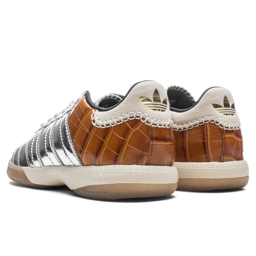 adidas Originals x Wales Bonner Samba Metallic - Silver Metal/Silver Metal/Easy Yellow